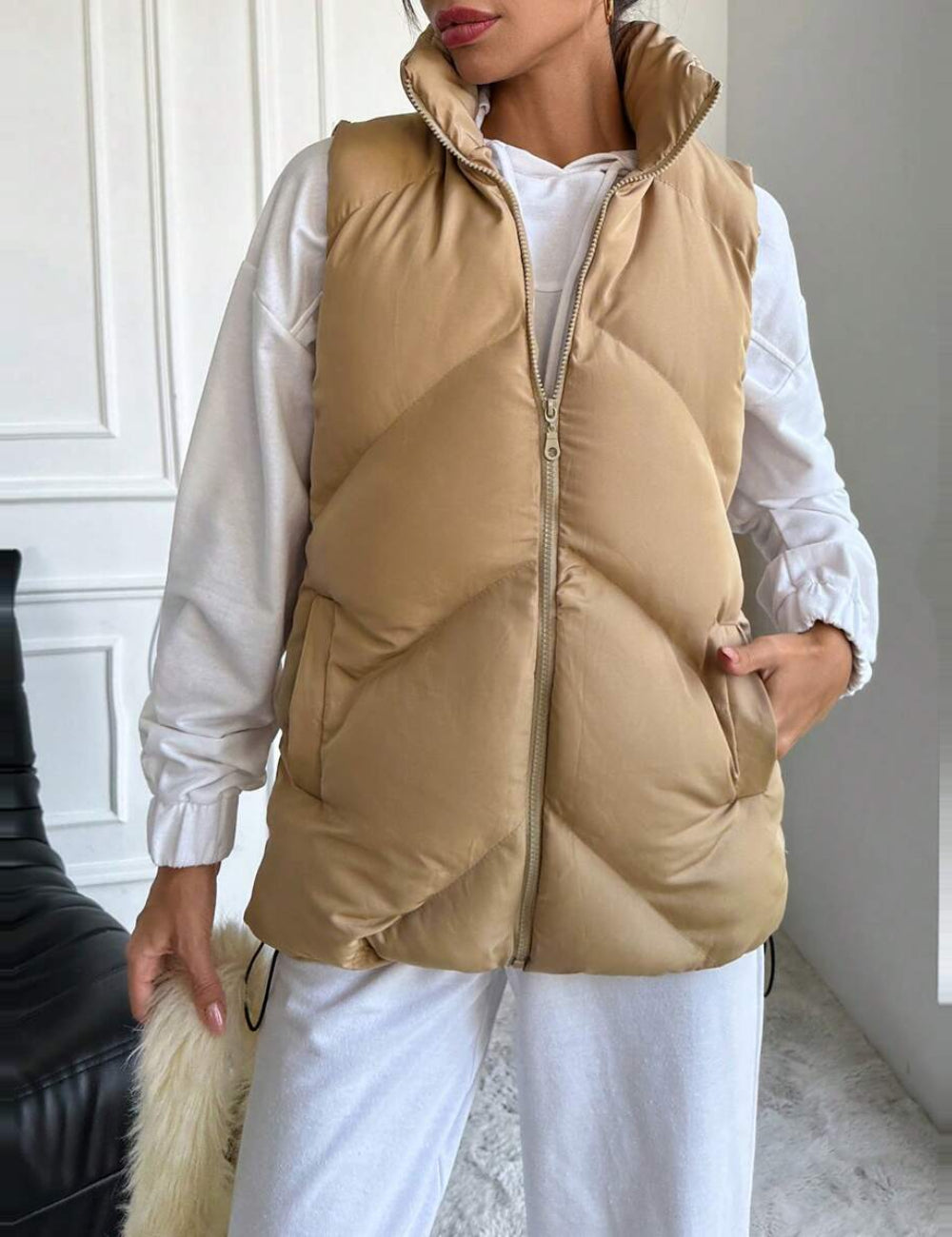 Shein mellény, bézs