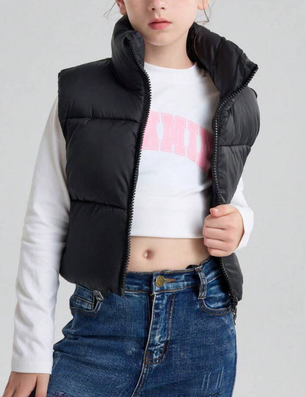 Vestă Shein, negru