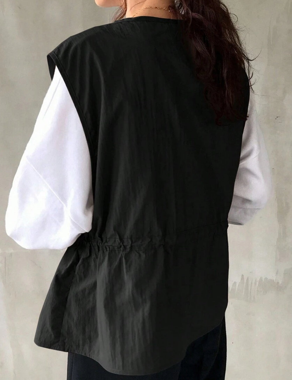 Vestă Shein FRIFUL, negru