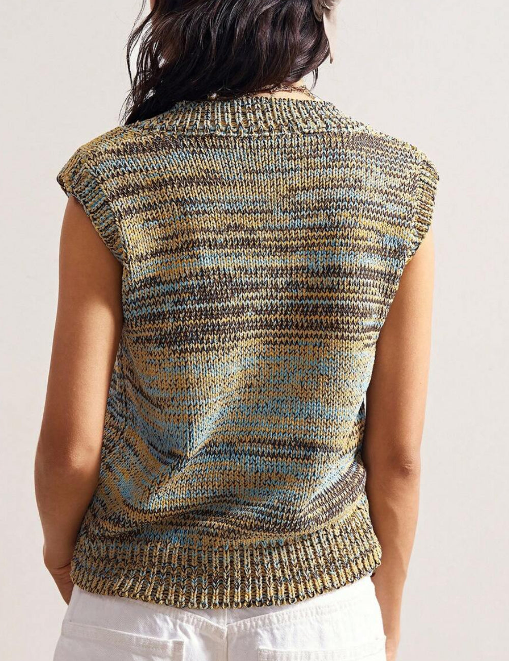 Vestă tricotată Shein, mix culori