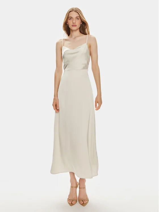 Rochie midi VILA, bej