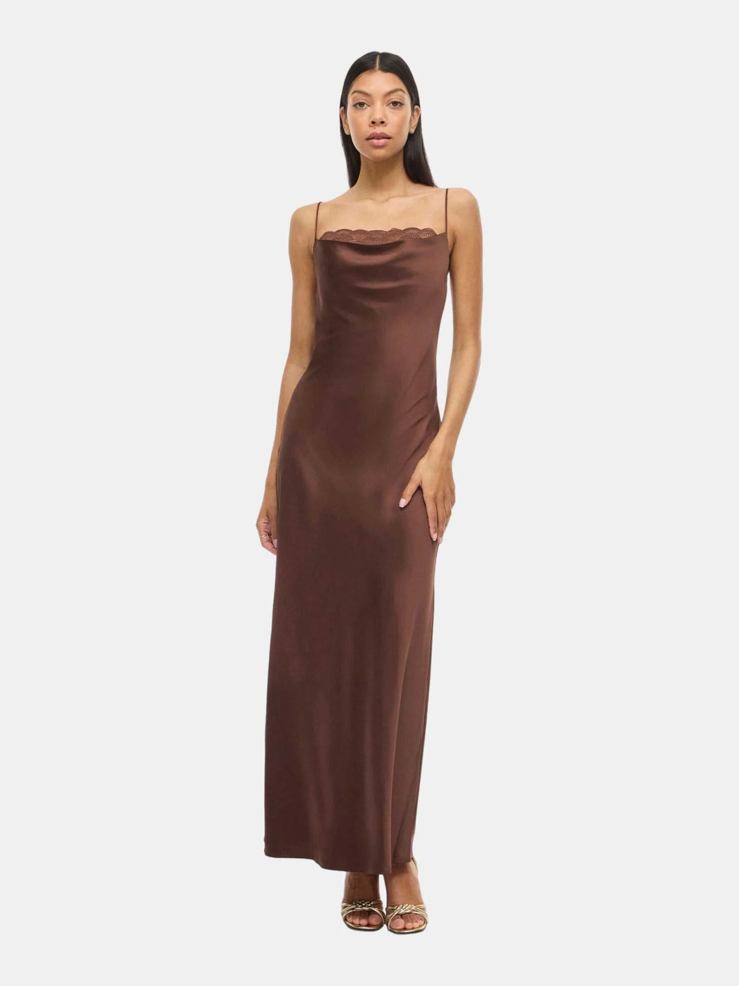 Rochie maxi VILA, maro