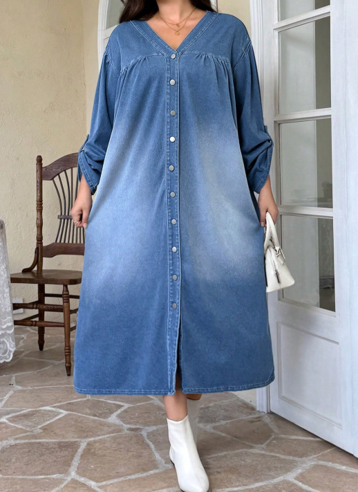 Rochie midi SHEIN, albastru
